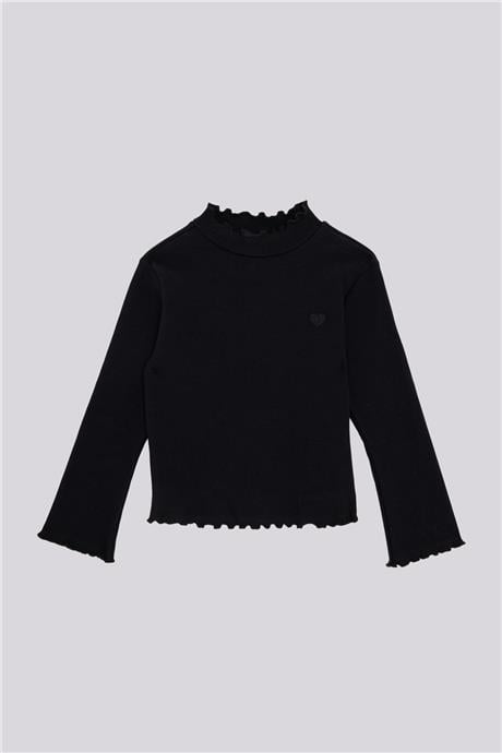 Tyess Basic Kız Çocuk Siyah TshirtTyess Basic Kız Çocuk Siyah Tshirt