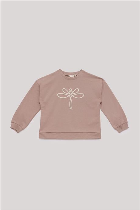 Tyess Basic Kız Çocuk Taba Sweatshirt