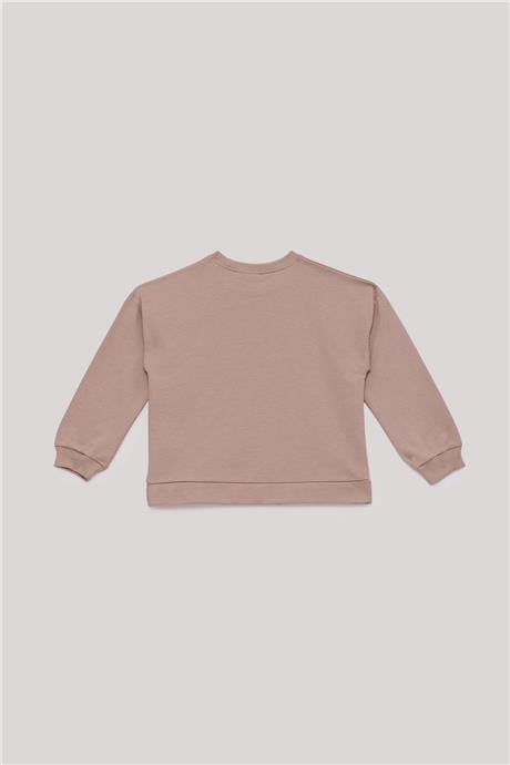 Tyess Basic Kız Çocuk Taba Sweatshirt