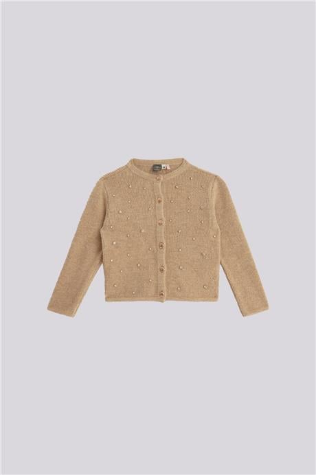 Tyess Girl Beige CardiganTyess Girl Beige Cardigan