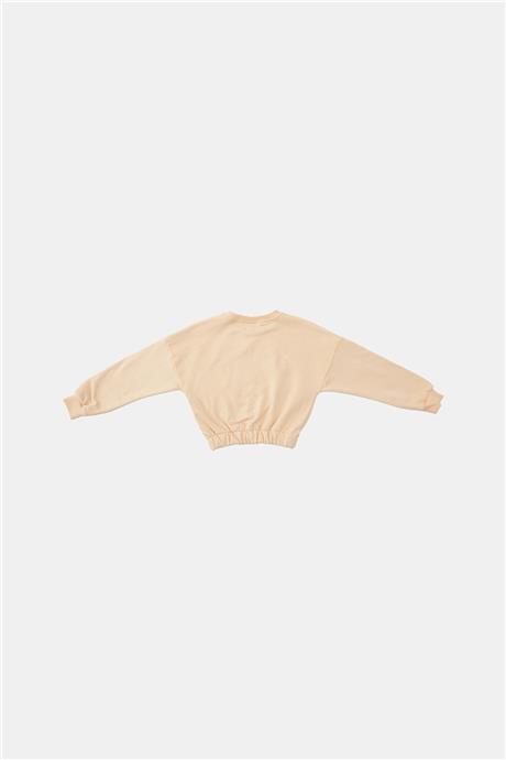 Tyess Kız Çocuk Bej Sweatshirt