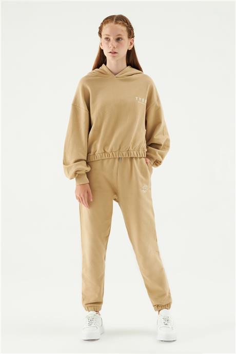 Tyess Kız Çocuk Bej Sweatshirt