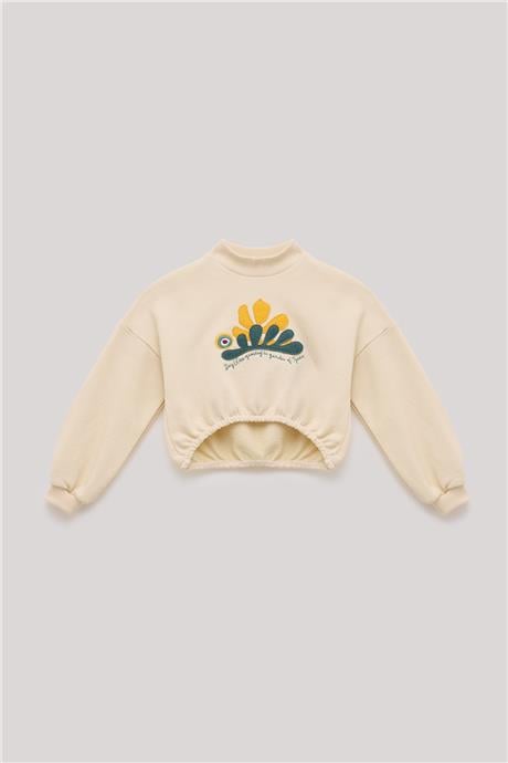 Tyess Kız Çocuk Bej Sweatshirt