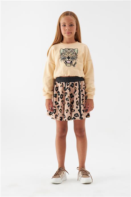 Tyess Kız Çocuk Bej Sweatshirt