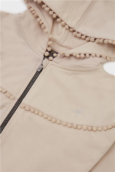 Tyess Kız Çocuk Bej Sweatshirt