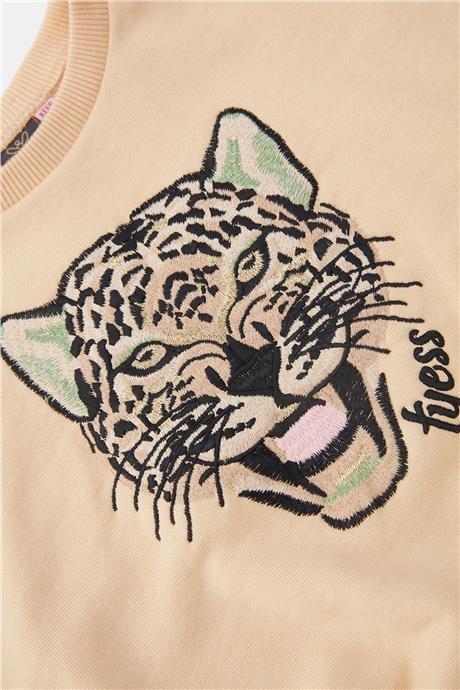Tyess Kız Çocuk Bej Sweatshirt