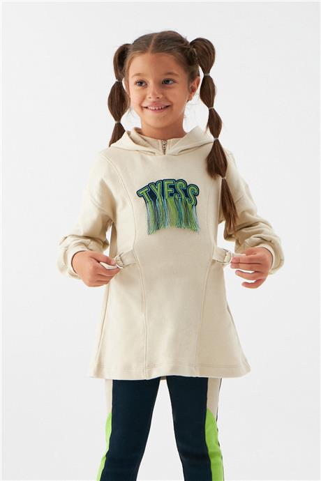 Tyess Kız Çocuk Bej Sweatshirt