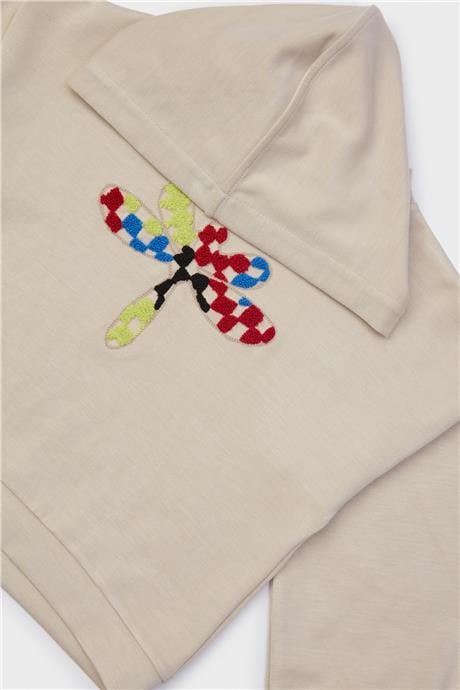 Tyess Kız Çocuk Bej Sweatshirt