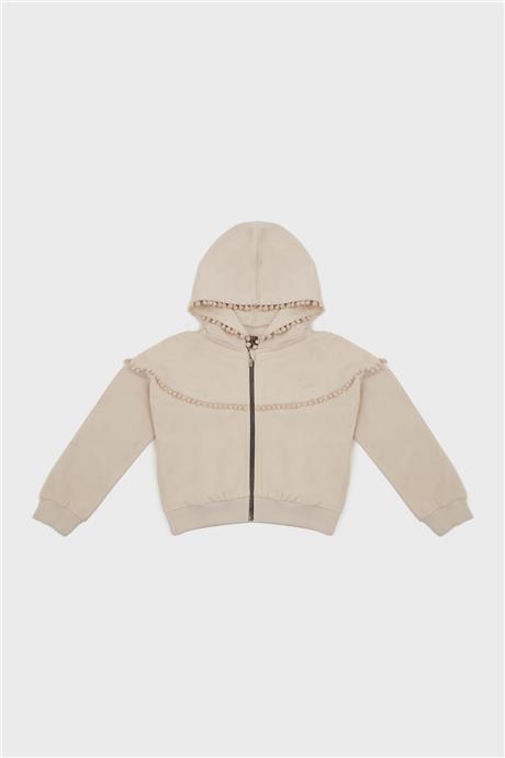 Tyess Kız Çocuk Bej Sweatshirt