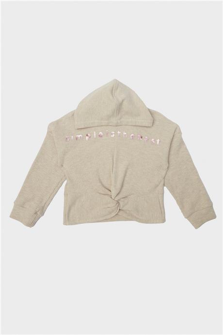Tyess Kız Çocuk Bej Sweatshirt