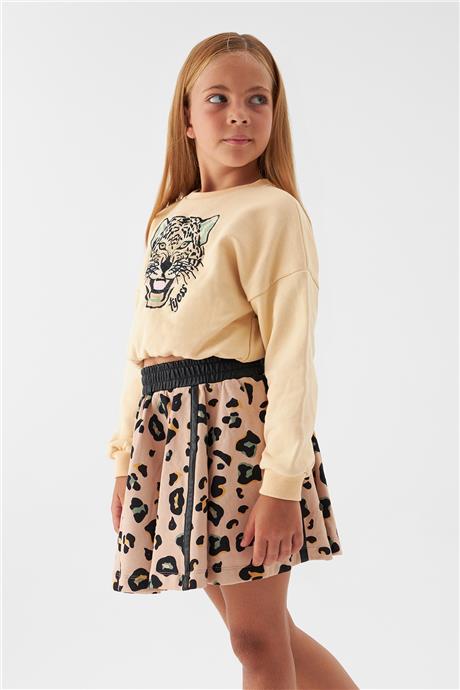 Tyess Kız Çocuk Bej Sweatshirt