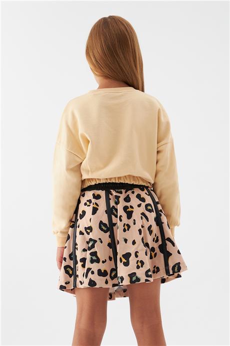 Tyess Kız Çocuk Bej Sweatshirt