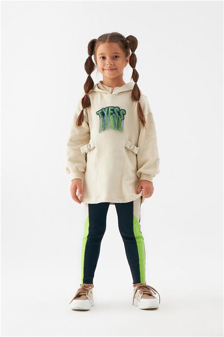 Tyess Kız Çocuk Bej Sweatshirt