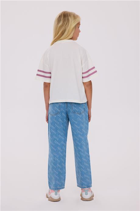 Tyess Kız Çocuk Bej TshirtTyess Kız Çocuk Bej Tshirt
