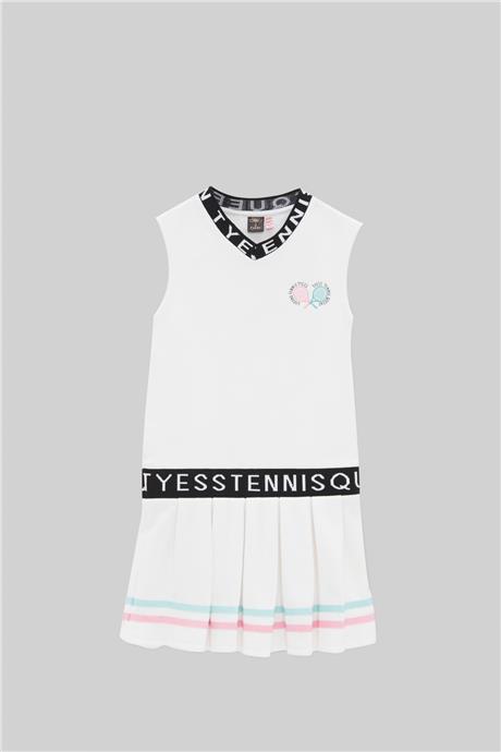 Tyess Kız Çocuk Beyaz Elbise