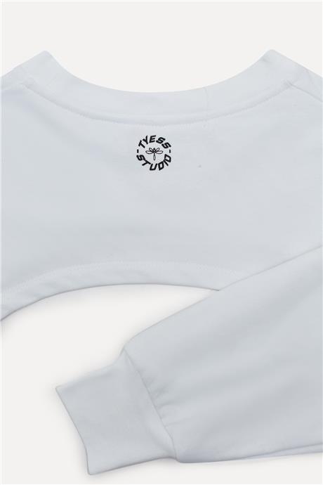 Tyess Kız Çocuk Beyaz S-Shirt
