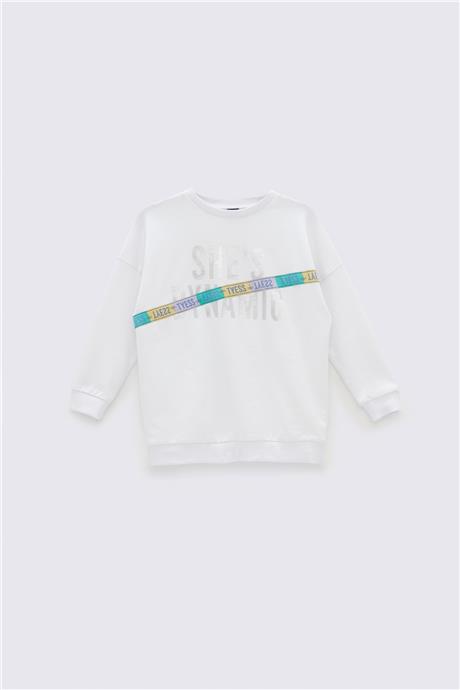 Tyess Kız Çocuk Beyaz S-Shirt