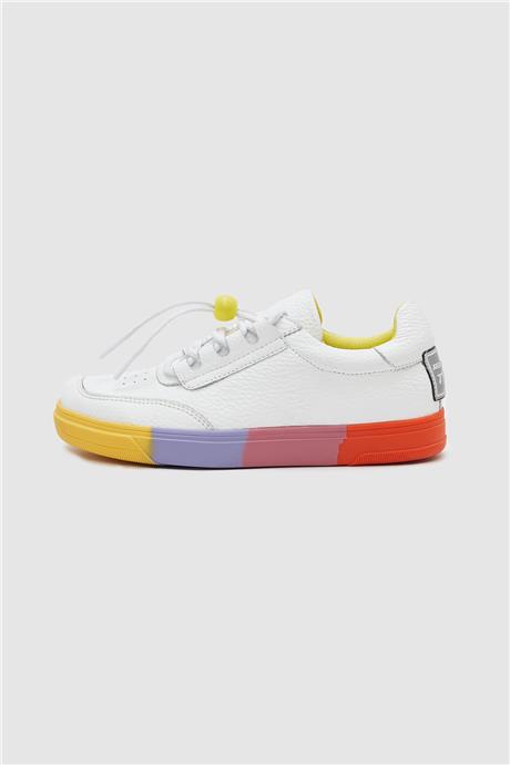 Tyess Kız Çocuk Beyaz Sneaker