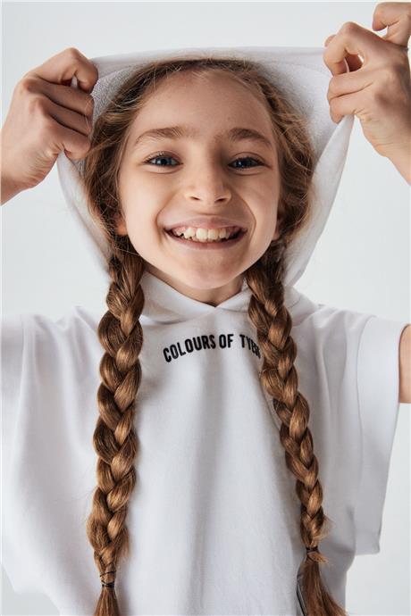 Tyess Kız Çocuk Beyaz Sweatshirt