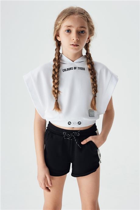 Tyess Kız Çocuk Beyaz Sweatshirt