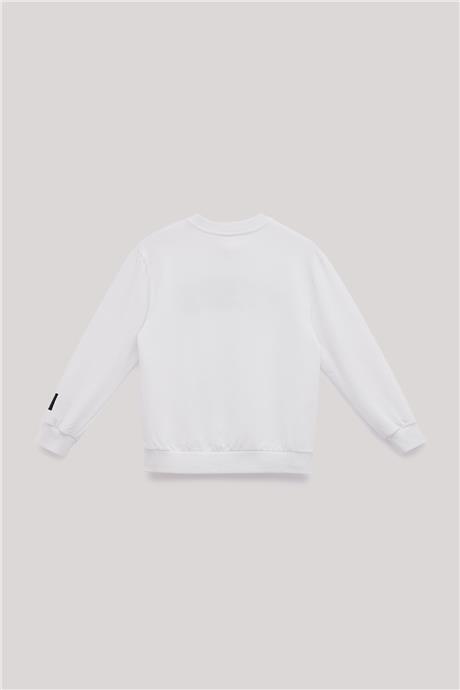 Tyess Kız Çocuk Beyaz Sweatshirt