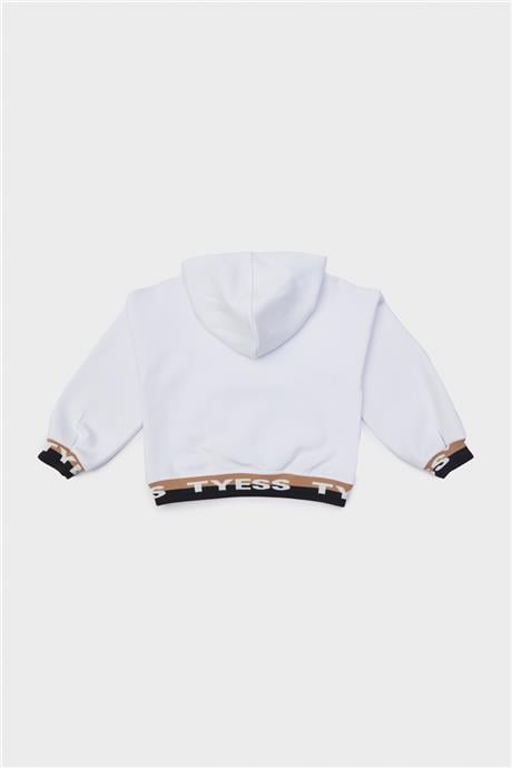 Tyess Kız Çocuk Beyaz Sweatshirt