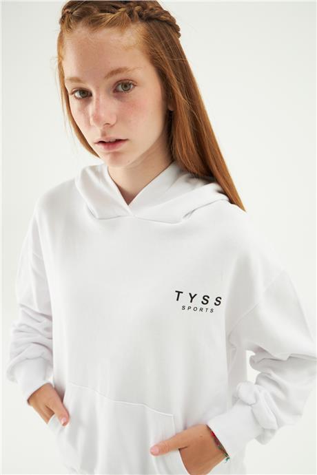 Tyess Kız Çocuk Beyaz Sweatshirt