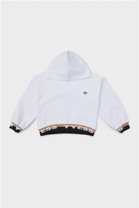 Tyess Kız Çocuk Beyaz Sweatshirt