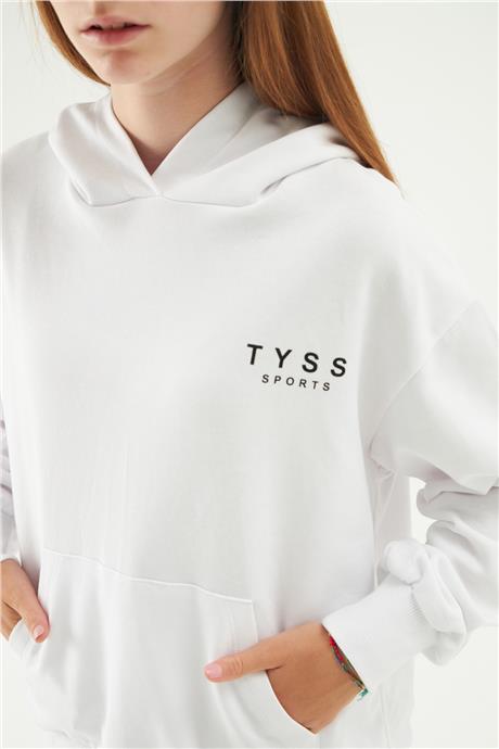 Tyess Kız Çocuk Beyaz Sweatshirt