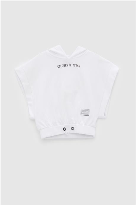 Tyess Kız Çocuk Beyaz Sweatshirt