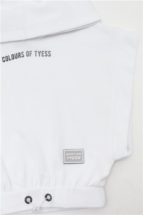 Tyess Kız Çocuk Beyaz Sweatshirt