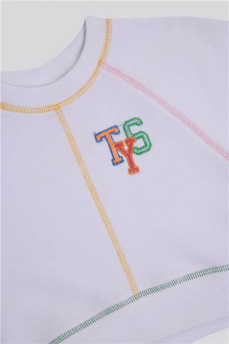 Tyess Kız Çocuk Beyaz SweatshirtTyess Kız Çocuk Beyaz Sweatshirt