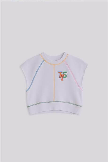 Tyess Kız Çocuk Beyaz SweatshirtTyess Kız Çocuk Beyaz Sweatshirt