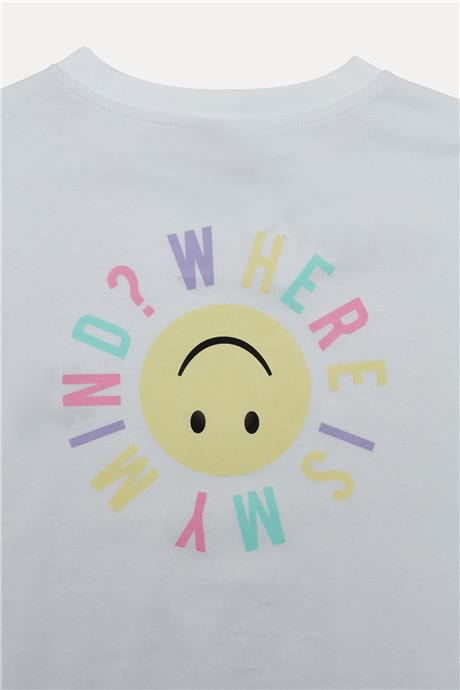 Tyess Kız Çocuk Beyaz T-Shirt