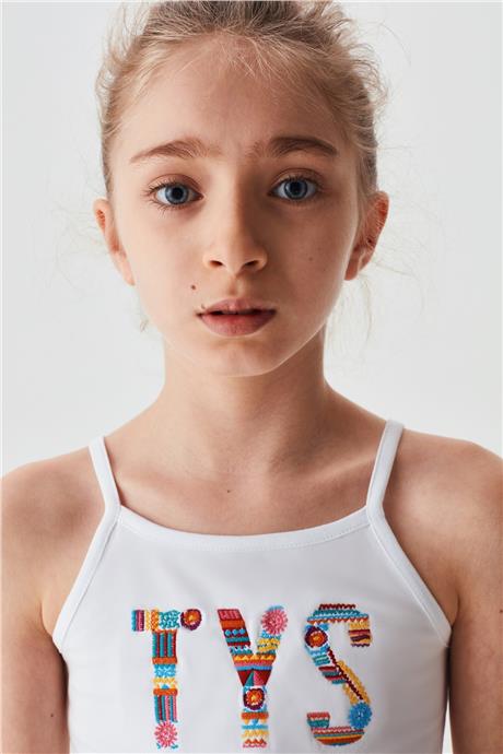 Tyess Kız Çocuk Beyaz T-Shirt
