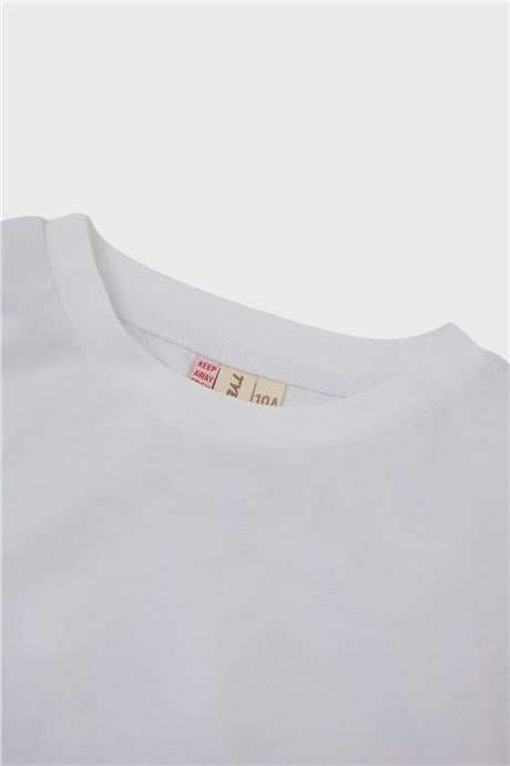 Tyess Kız Çocuk Beyaz T-Shirt