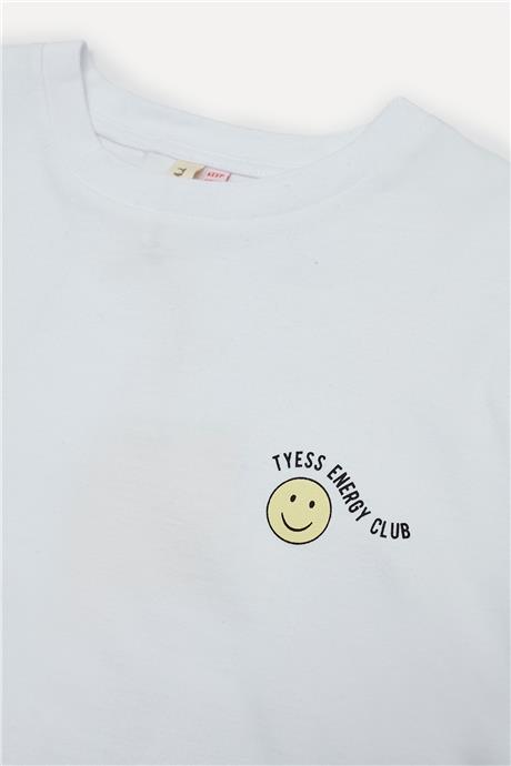 Tyess Kız Çocuk Beyaz T-Shirt