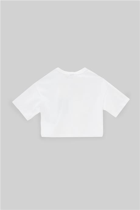Tyess Kız Çocuk Beyaz T-Shirt
