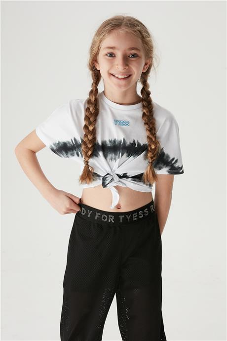 Tyess Kız Çocuk Beyaz T-Shirt