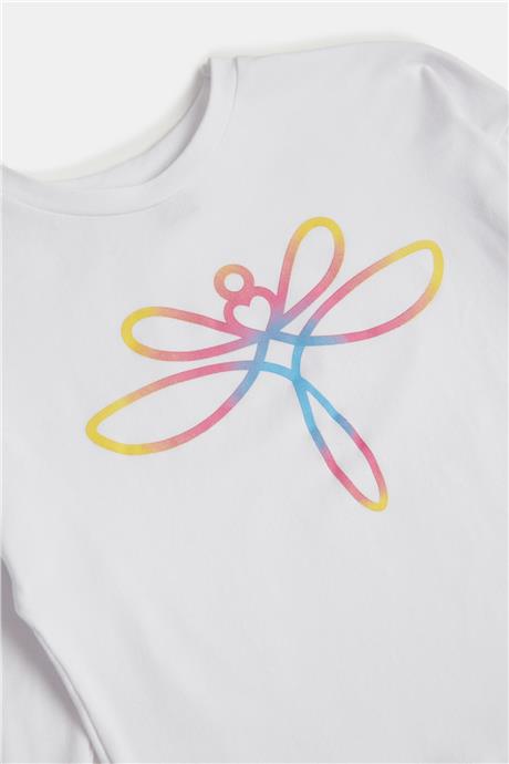 Tyess Kız Çocuk Beyaz T-Shirt