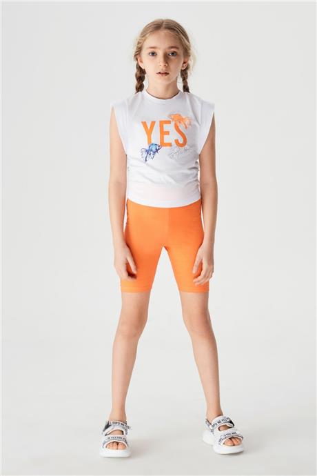 Tyess Kız Çocuk Beyaz T-Shirt