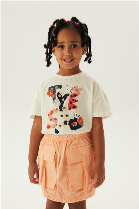 Tyess Kız Çocuk Beyaz T-Shirt