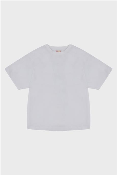 Tyess Kız Çocuk Beyaz T-Shirt