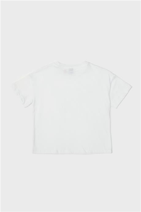 Tyess Kız Çocuk Beyaz T-Shirt