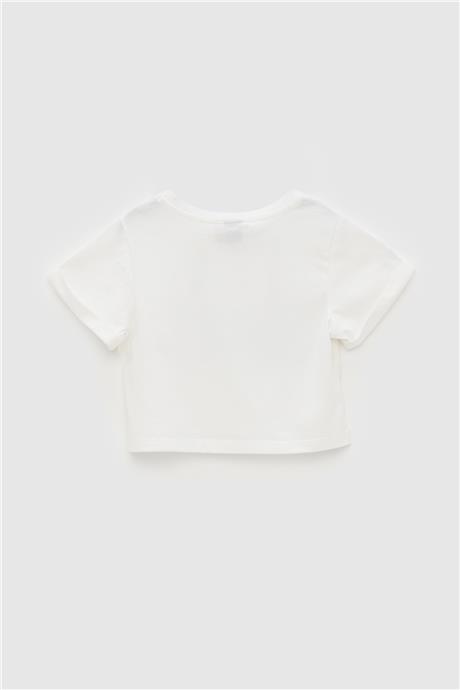 Tyess Kız Çocuk Beyaz T-Shirt