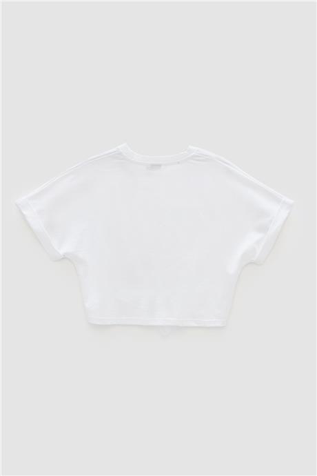 Tyess Kız Çocuk Beyaz T-Shirt