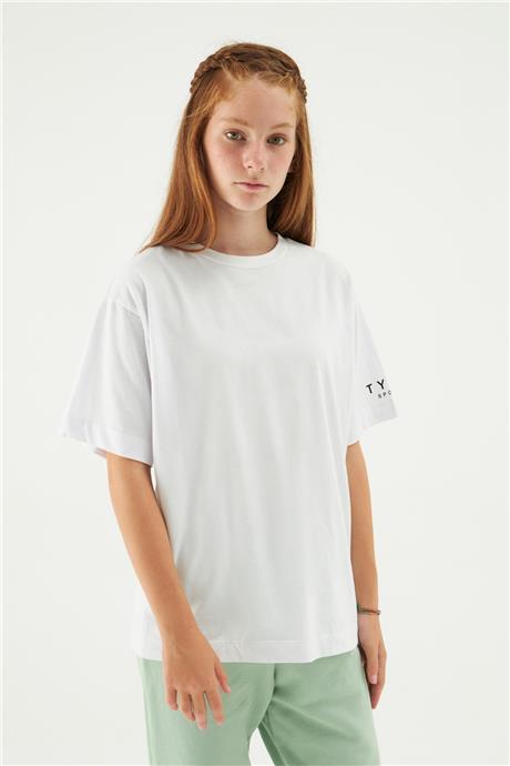 Tyess Kız Çocuk Beyaz T-Shirt