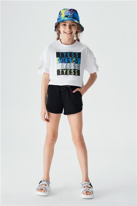 Tyess Kız Çocuk Beyaz T-Shirt