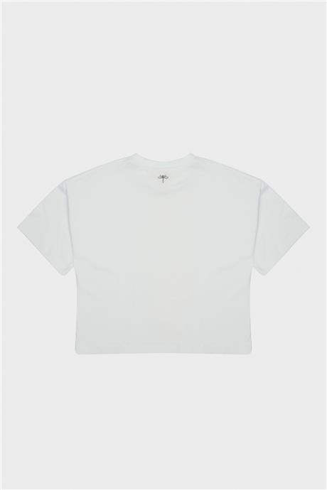 Tyess Kız Çocuk Beyaz T-Shirt