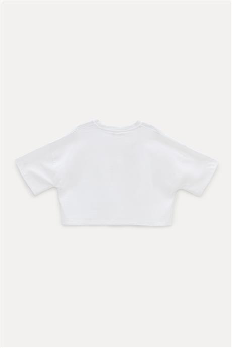 Tyess Kız Çocuk Beyaz T-Shirt